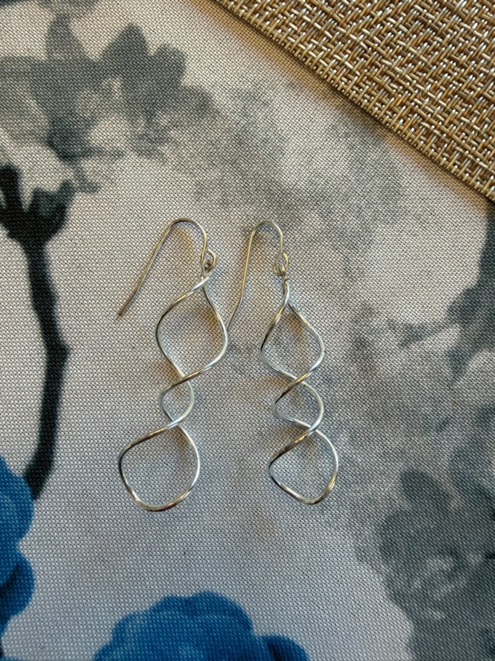 Dainty Torrid Silver Double-Twist Drop Earrings - Women Jewelry